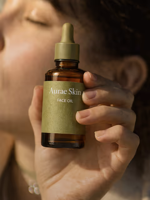 Aurae skincare in use