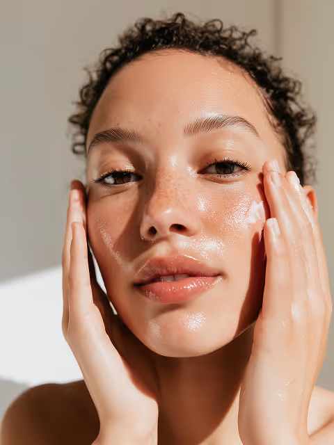 Aurae skincare in use